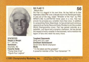 1991 Championship Marketing WCW #56 Ric All in White Back