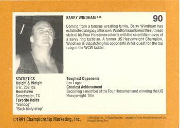 1991 Championship Marketing WCW #90 Barry Windham Back