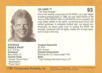 1991 Championship Marketing WCW #93 Getting Ready For Battle Back