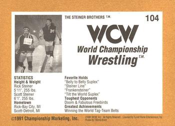 1991 Championship Marketing WCW #104 The Steiners Want 
