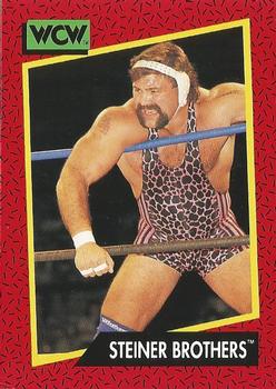 1991 Impel WCW #107 Steiner Brothers Front