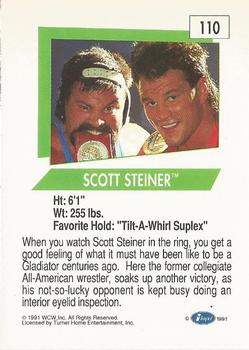 1991 Impel WCW #110 Steiner Brothers Back