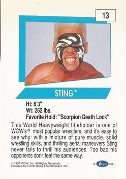 1991 Impel WCW #13 Sting Back