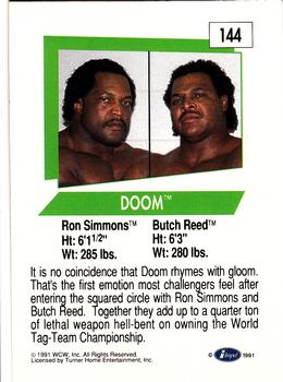 1991 Impel WCW #144 Doom Back