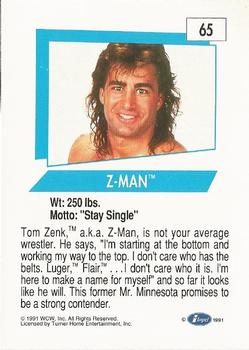 1991 Impel WCW #65 Z-Man Back
