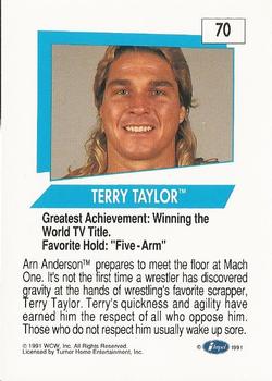 1991 Impel WCW #70 Terry Taylor Back