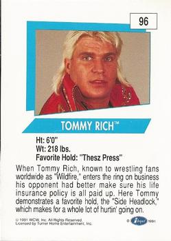 1991 Impel WCW #96 Tommy Rich Back