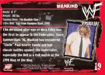 1998 Comic Images WWF Superstarz #19 Mankind Back