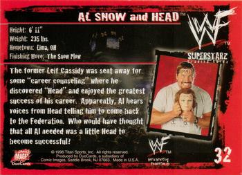 1998 Comic Images WWF Superstarz #32 Al Snow and Head Back