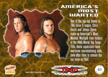 2004 Pacific TNA #63 America's Most Wanted Back