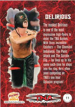 2004 Pacific TNA - Red #11 Delirious Back