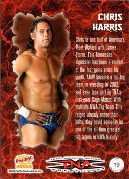 2004 Pacific TNA - Red #19 Chris Harris Back