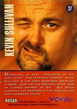 1995 Cardz WCW Main Event #27 Kevin Sullivan Back
