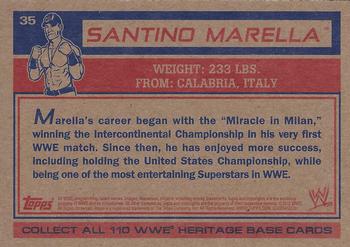 2012 Topps Heritage WWE #35 Santino Marella Back