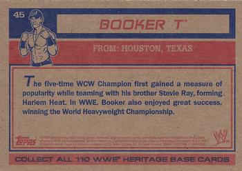 2012 Topps Heritage WWE #45 Booker T Back