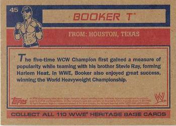 2012 Topps Heritage WWE - Gold #45 Booker T Back