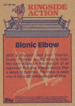 2012 Topps Heritage WWE - Ringside Action #14 Bionic Elbow Back