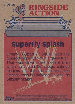 2012 Topps Heritage WWE - Ringside Action #1 Jimmy Superfly Snuka/Superfly Splash Back