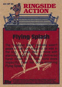 2012 Topps Heritage WWE - Ringside Action #23 Kamala/Flying Splash Back