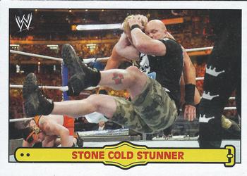 2012 Topps Heritage WWE - Ringside Action #3 Stone Cold Steve Austin/Stone Cold Stunner Front