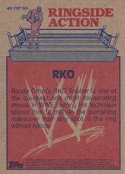 2012 Topps Heritage WWE - Ringside Action #40 Randy Orton/RKO Back