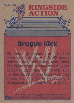2012 Topps Heritage WWE - Ringside Action #47 Sheamus/Brogue Kick Back