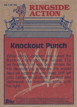 2012 Topps Heritage WWE - Ringside Action #50 Rocky Johnson/Knockout Punch Back