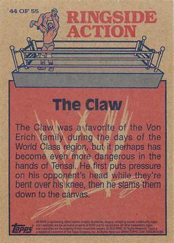 2012 Topps Heritage WWE - Ringside Action #44 Tensai/The Claw Back