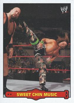 2012 Topps Heritage WWE - Ringside Action #52 Shawn Michaels/Sweet Chin Music Front