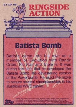 2012 Topps Heritage WWE - Ringside Action #53 Batista/Batista Bomb Back