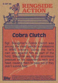 2012 Topps Heritage WWE - Ringside Action #5 Sgt. Slaughter/Cobra Clutch Back