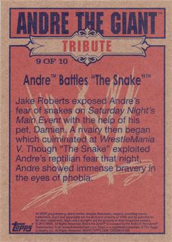 2012 Topps Heritage WWE - Andre The Giant Tribute #9 Andre Battles The Snake Back