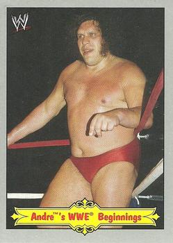 2012 Topps Heritage WWE - Andre The Giant Tribute Silver #1 Andre's WWE Beginnings Front
