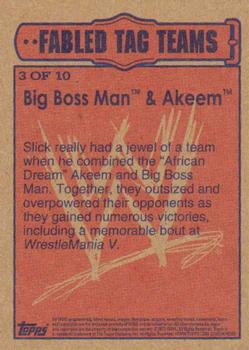 2012 Topps Heritage WWE - Fabled Tag Teams #3 Big Boss Man/Akeem Back