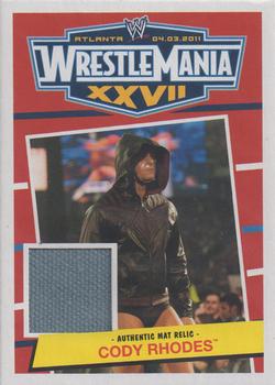 2012 Topps Heritage WWE - WrestleMania XXVII Mat Relics #NNO Cody Rhodes Front