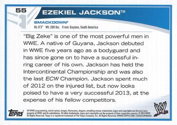 2013 Topps WWE #55 Ezekiel Jackson Back