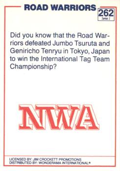 1988 Wonderama NWA #262 Road Warriors Back