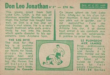 1955-56 Parkhurst #39 Don Leo Jonathan Back