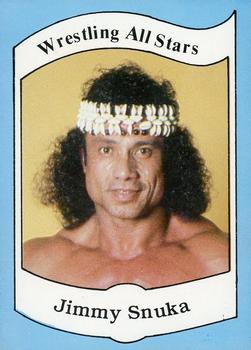 1983 Wrestling All Stars Series A #7 Jimmy Snuka Front