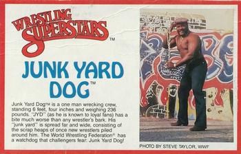 1984-88 LJN Wrestling Superstars Action Figure Cards #NNO Junk Yard Dog Front