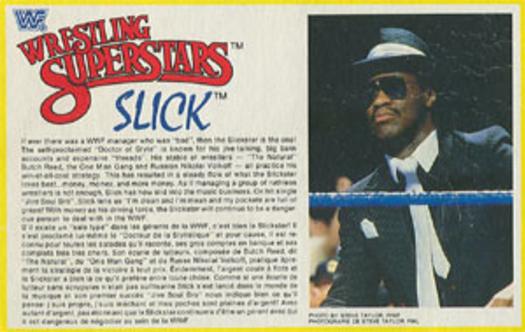 1984-88 LJN Wrestling Superstars Action Figure Cards #NNO Slick Front