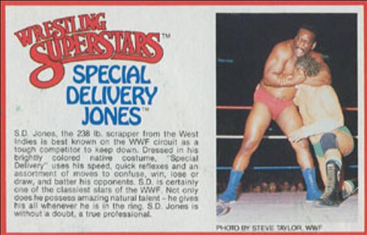 1984-88 LJN Wrestling Superstars Action Figure Cards #NNO Special Delivery Jones Front