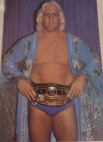 1985 Weiser and Weiser All Star Wrestling Postcards #8 Ric Flair Front