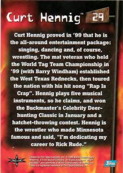 1999 Topps WCW Embossed #29 Curt Hennig Back