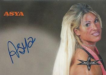 1999 Topps WCW Embossed - Autographs #NNO Asya Front