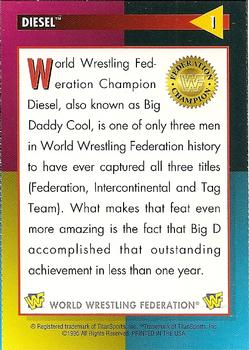 1995 WWF Magazine #1 Diesel Back