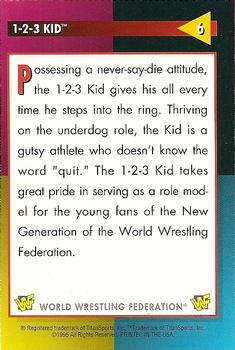 1995 WWF Magazine #6 1-2-3 Kid Back