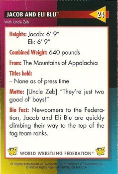 1995 WWF Magazine #24 Jacob and Eli Blue (With Uncle Zeb) Back