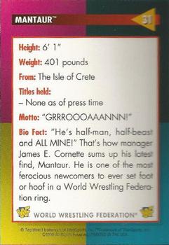 1995 WWF Magazine #31 Mantaur Back