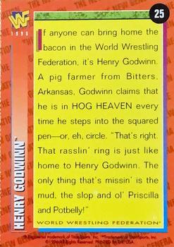 1996 WWF Magazine #25 Henry Godwinn Back